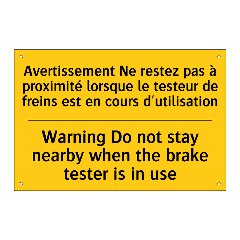 Avertissement Ne restez pas à  /.../ - Warning Do not stay nearby when  /.../