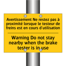 Avertissement Ne restez pas à  /.../ - Warning Do not stay nearby when  /.../