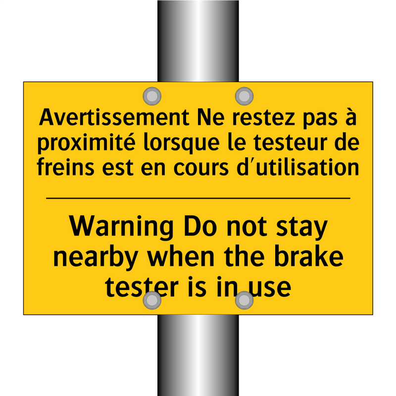 Avertissement Ne restez pas à  /.../ - Warning Do not stay nearby when  /.../
