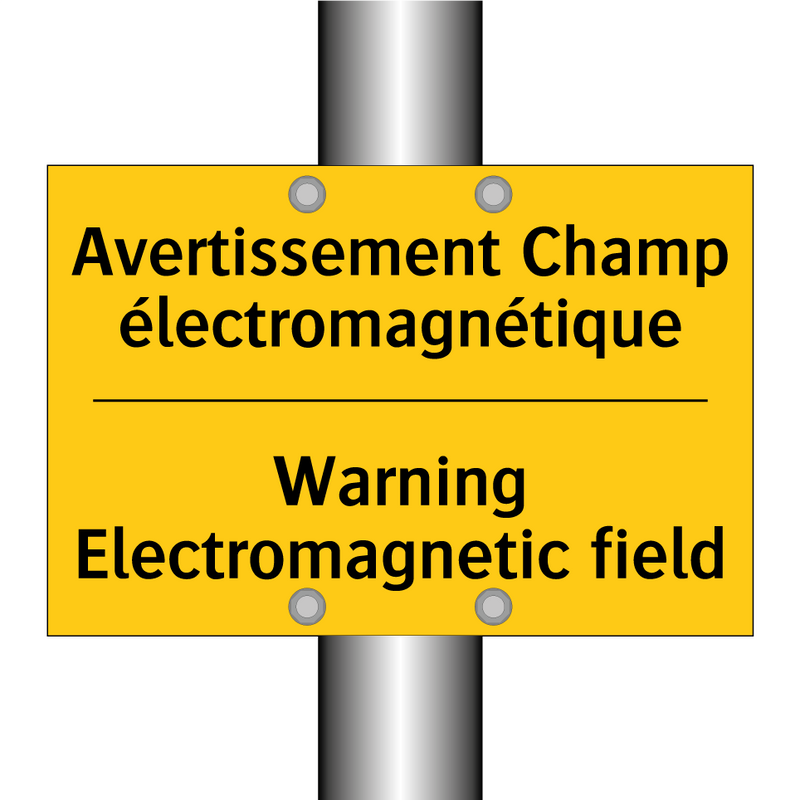 Avertissement Champ électromagnétique /.../ - Warning Electromagnetic field