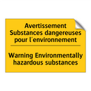 Avertissement Substances dangereuses  /.../ - Warning Environmentally hazardous  /.../