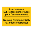 Avertissement Substances dangereuses  /.../ - Warning Environmentally hazardous  /.../