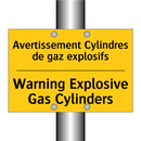 Avertissement Cylindres de gaz  /.../ - Warning Explosive Gas Cylinders /.../
