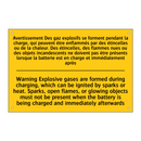 Avertissement Des gaz explosifs  /.../ - Warning Explosive gases are formed  /.../