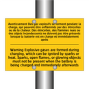 Avertissement Des gaz explosifs  /.../ - Warning Explosive gases are formed  /.../