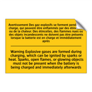 Avertissement Des gaz explosifs  /.../ - Warning Explosive gases are formed  /.../