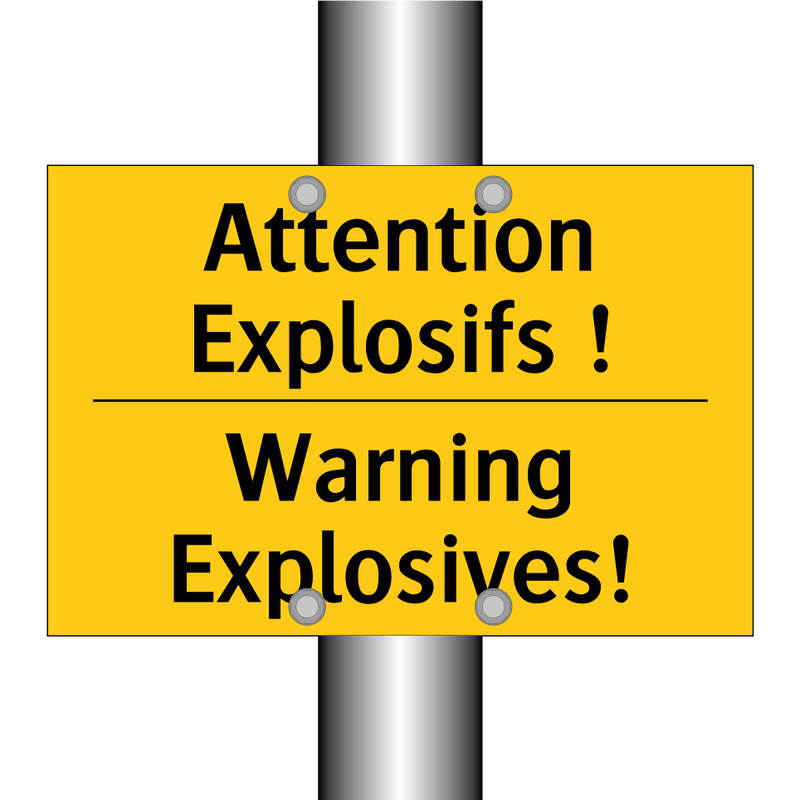 Attention Explosifs ! - Warning Explosives!