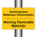 Avertissement Matériaux Inflammables /.../ - Warning Flammable Materials