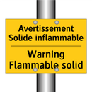 Avertissement Solide inflammable /.../ - Warning Flammable solid