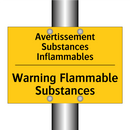 Avertissement Substances Inflammables /.../ - Warning Flammable Substances