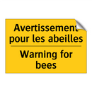 Avertissement pour les abeilles /.../ - Warning for bees