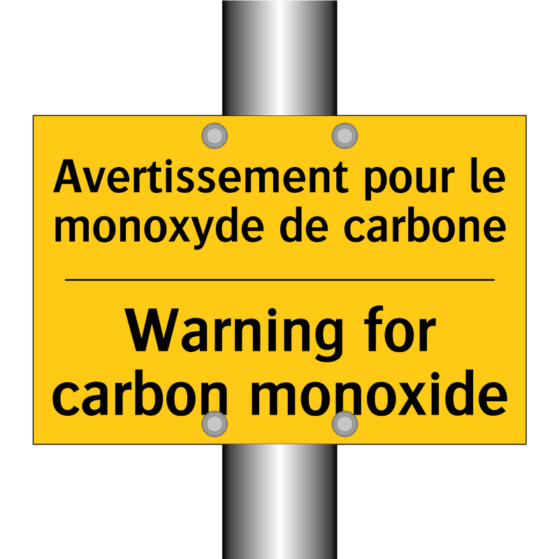 Avertissement pour le monoxyde  /.../ - Warning for carbon monoxide