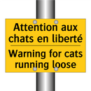 Attention aux chats en liberté - Warning for cats running loose