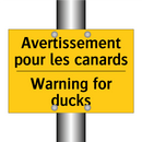 Avertissement pour les canards - Warning for ducks
