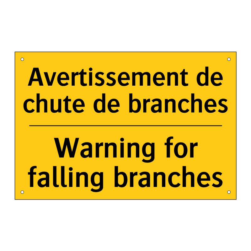 Avertissement de chute de branches /.../ - Warning for falling branches