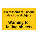 Avertissement : risque de chute  /.../ - Warning for falling objects