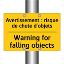 Avertissement : risque de chute  /.../ - Warning for falling objects