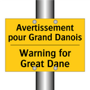 Avertissement pour Grand Danois /.../ - Warning for Great Dane