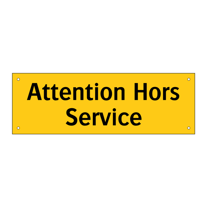 Attention Hors Service