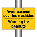 Avertissement pour les arachides /.../ - Warning for peanuts
