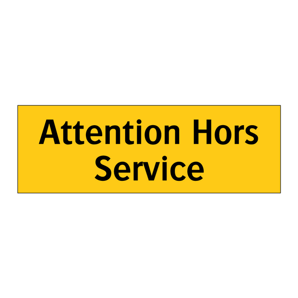 Attention Hors Service