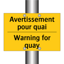 Avertissement pour quai - Warning for quay