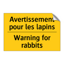Avertissement pour les lapins - Warning for rabbits