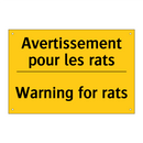 Avertissement pour les rats - Warning for rats