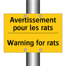 Avertissement pour les rats - Warning for rats