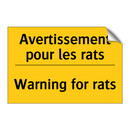 Avertissement pour les rats - Warning for rats