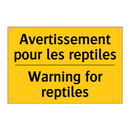 Avertissement pour les reptiles /.../ - Warning for reptiles