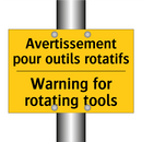 Avertissement pour outils rotatifs /.../ - Warning for rotating tools