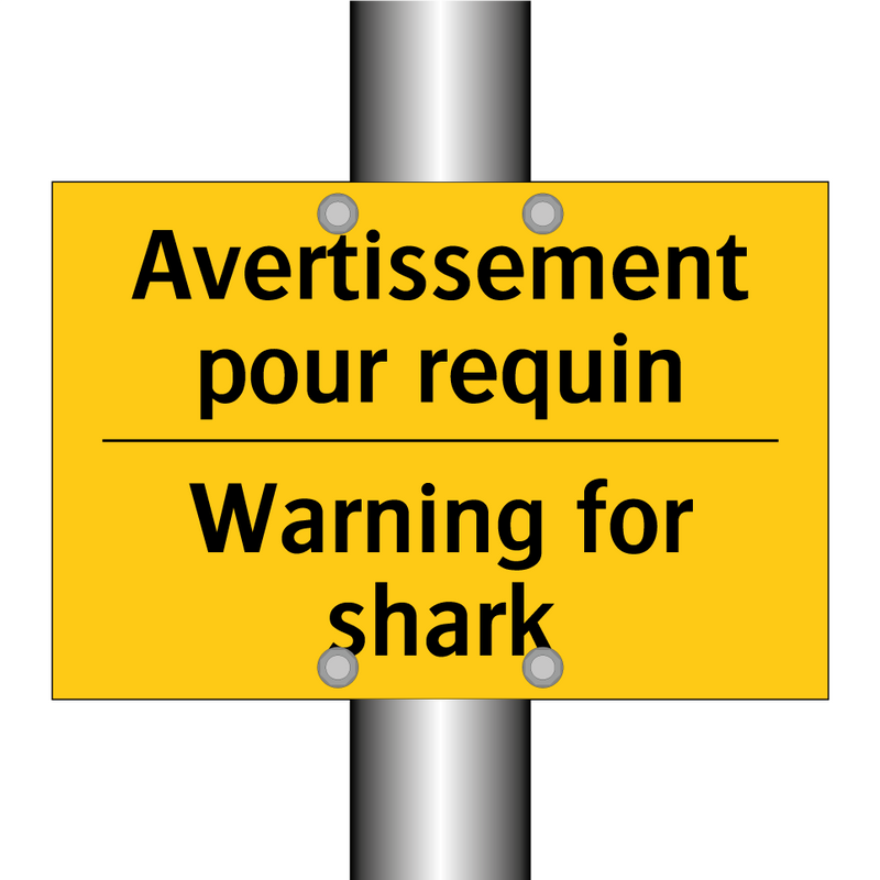 Avertissement pour requin - Warning for shark