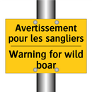 Avertissement pour les sangliers /.../ - Warning for wild boar