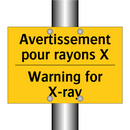 Avertissement pour rayons X - Warning for X-ray