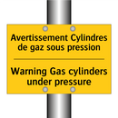Avertissement Cylindres de gaz  /.../ - Warning Gas cylinders under pressure /.../