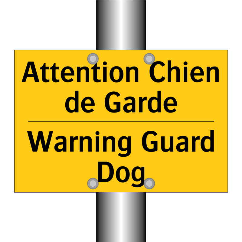 Attention Chien de Garde - Warning Guard Dog