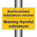Avertissement Substances nocives /.../ - Warning Harmful substances