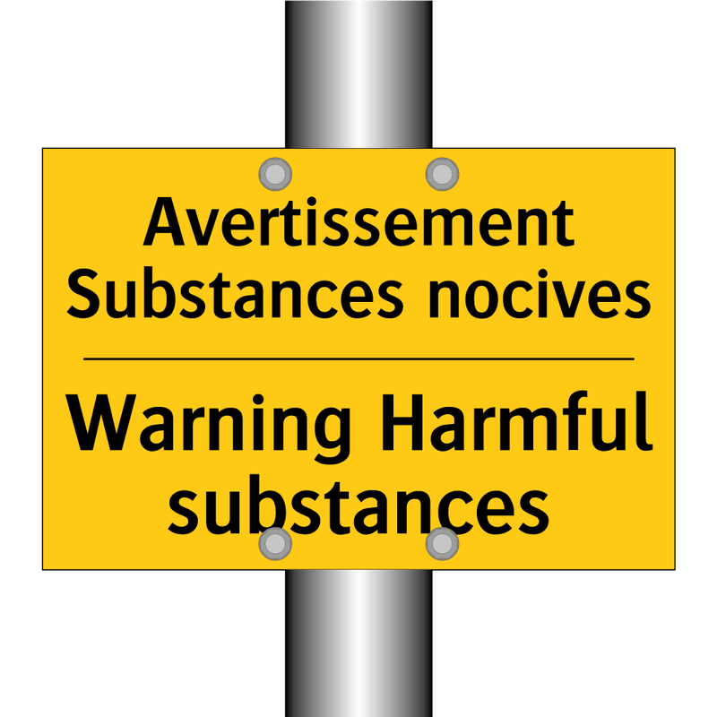 Avertissement Substances nocives /.../ - Warning Harmful substances