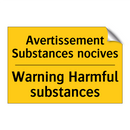 Avertissement Substances nocives /.../ - Warning Harmful substances