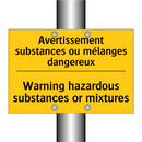 Avertissement substances ou mélanges  /.../ - Warning hazardous substances or  /.../