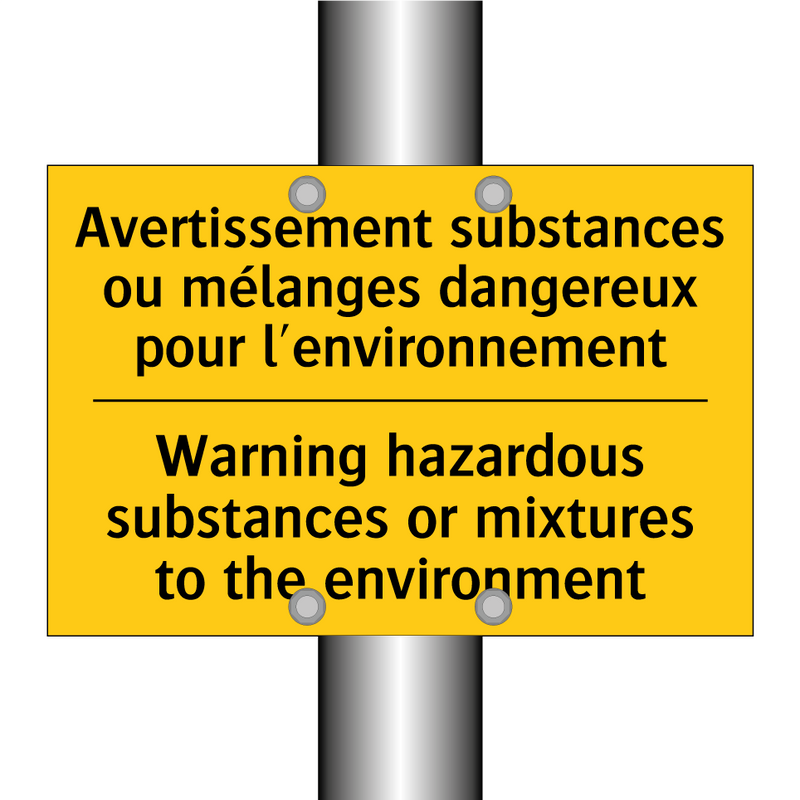 Avertissement substances ou mélanges  /.../ - Warning hazardous substances or  /.../