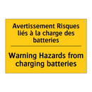 Avertissement Risques liés à la  /.../ - Warning Hazards from charging  /.../