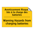 Avertissement Risques liés à la  /.../ - Warning Hazards from charging  /.../