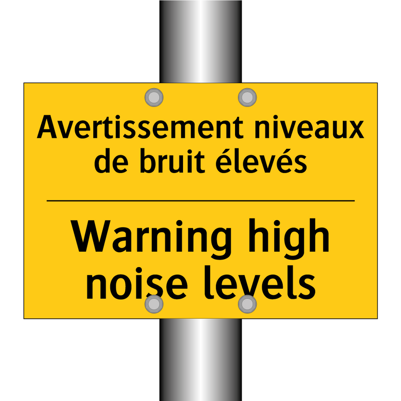 Avertissement niveaux de bruit  /.../ - Warning high noise levels