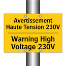 Avertissement Haute Tension 230V /.../ - Warning High Voltage 230V