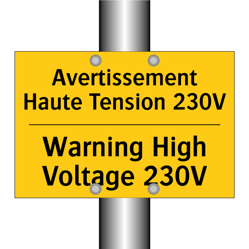 Avertissement Haute Tension 230V /.../ - Warning High Voltage 230V