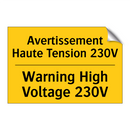 Avertissement Haute Tension 230V /.../ - Warning High Voltage 230V