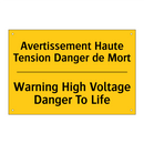 Avertissement Haute Tension Danger  /.../ - Warning High Voltage Danger To  /.../