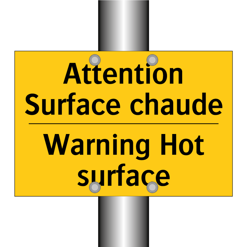 Attention Surface chaude - Warning Hot surface